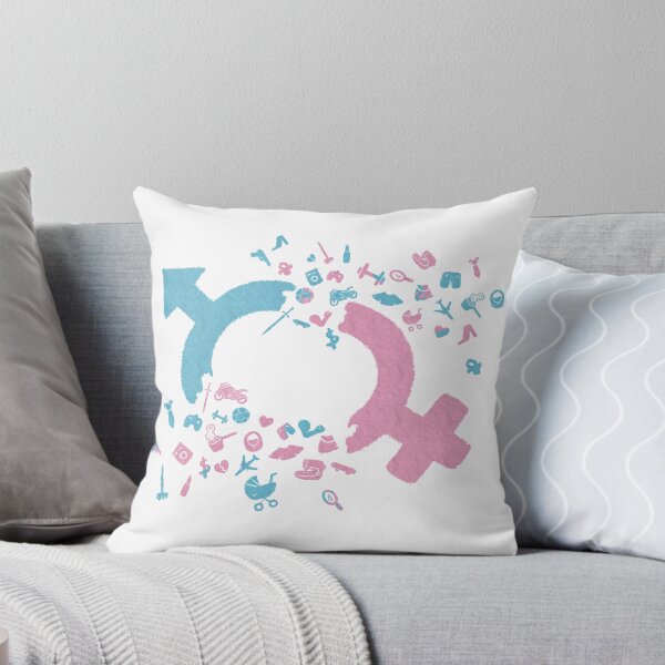 Item preview, Stereotypes Male Female Gender Symbols Pink Blue designed and sold by Ka92.