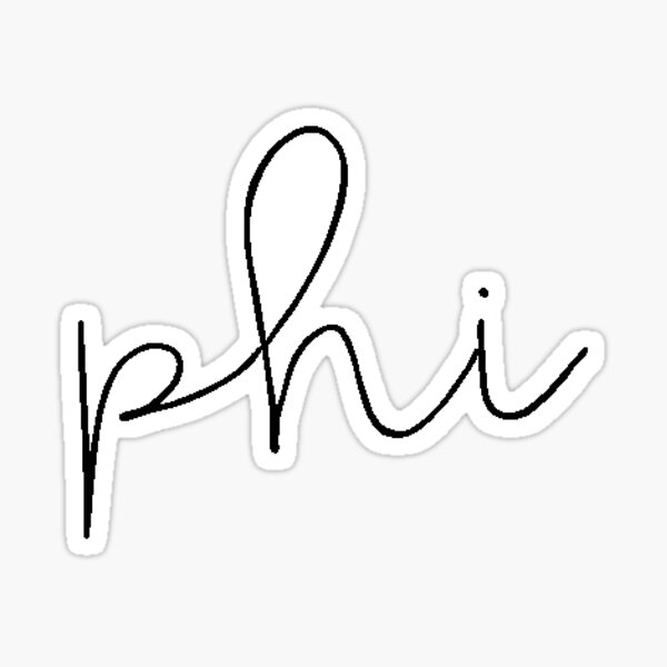 Phi (blk script) Sticker