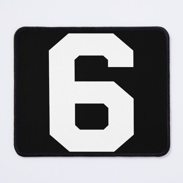 Item preview, Number 6, White six, Sports number 6 designed and sold by TheCultStuff.