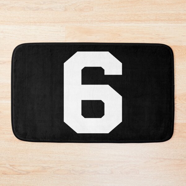 Item preview, Number 6, White six, Sports number 6 designed and sold by TheCultStuff.