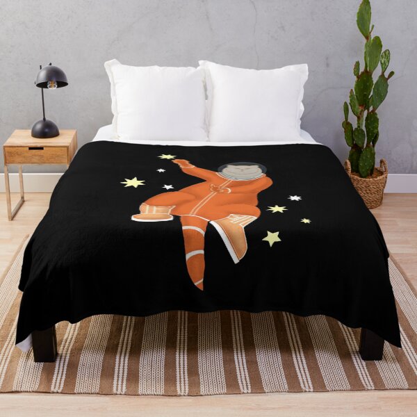 Item preview, Cat astronaut in an orange spacesuit among the stars designed and sold by KateQR.