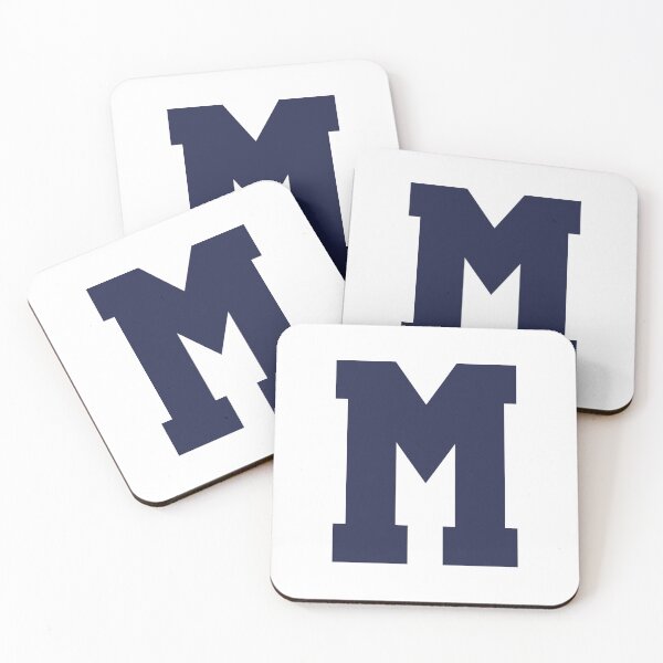 Item preview, Alphabet, Marine Blue M, Sports letter M designed and sold by TheCultStuff.