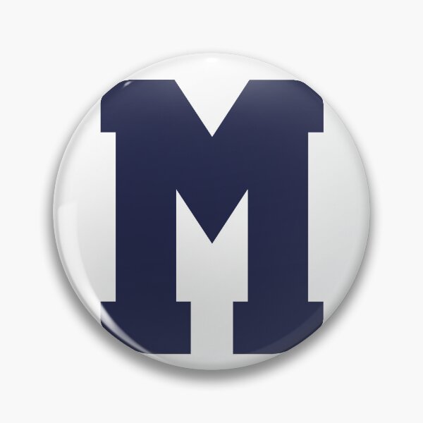 Item preview, Alphabet, Marine Blue M, Sports letter M designed and sold by TheCultStuff.