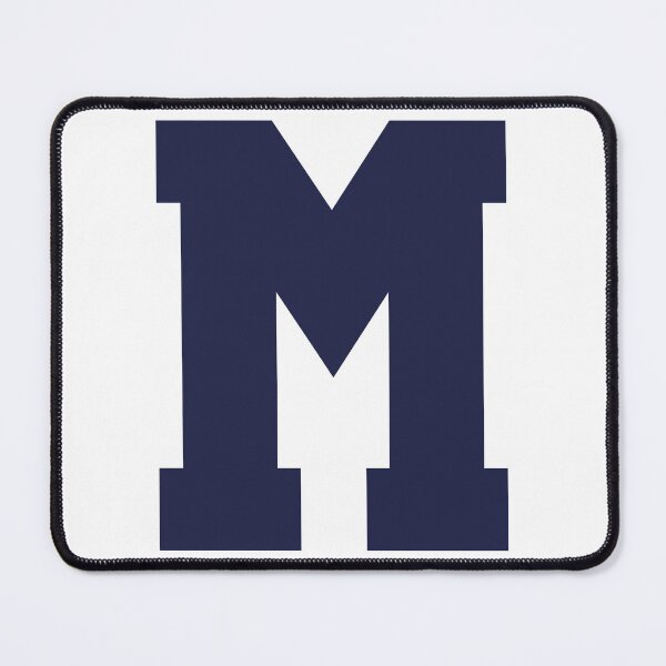 Item preview, Alphabet, Marine Blue M, Sports letter M designed and sold by TheCultStuff.