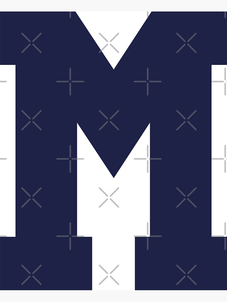 Baseball Letter M - Sports Monogram Alphabet | Magnet
