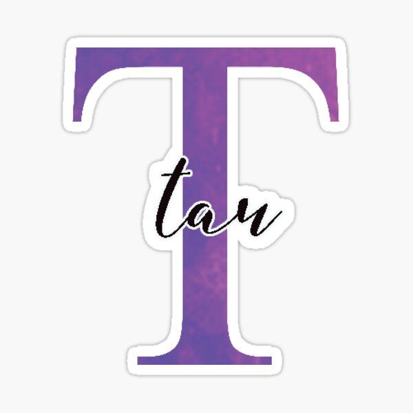 tau sticker: greek letter sorority stickers Sticker