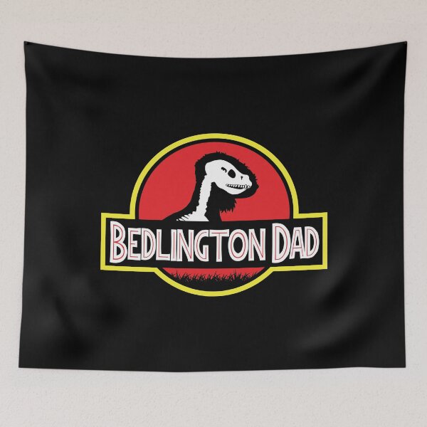 Item preview, (For Dark Background) Jurassic Bedlington Terrier Dad designed and sold by More Cute Dogs.