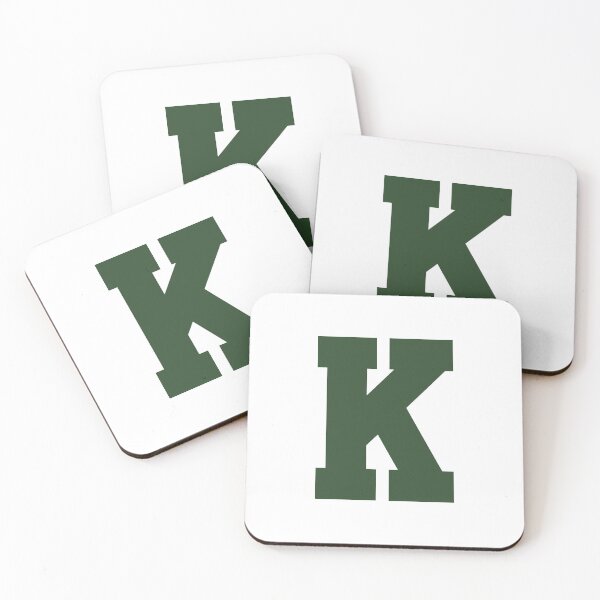 Item preview, Alphabet, Green K, Sports letter K designed and sold by TheCultStuff.