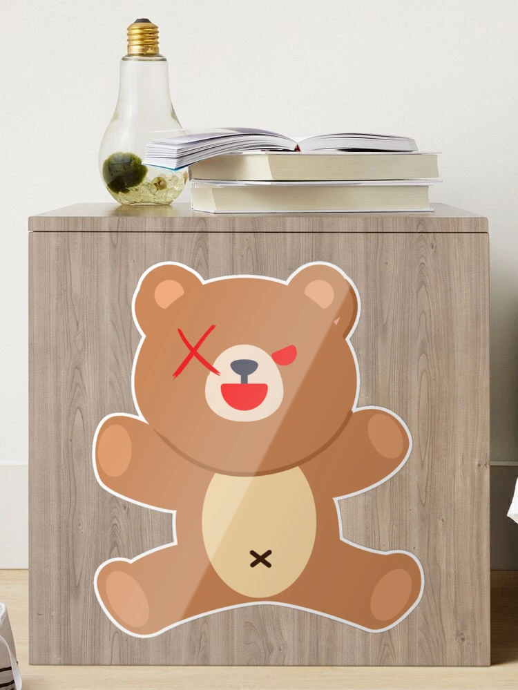 Big teddy bear with huge eyes polygon design' Sticker