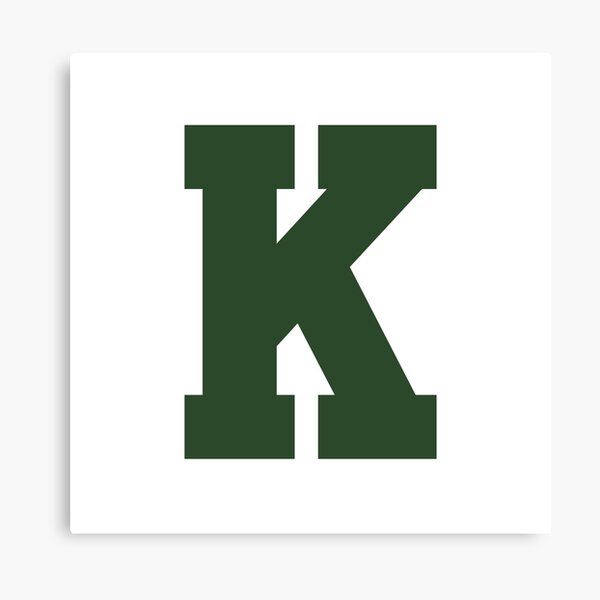 Item preview, Alphabet, Green K, Sports letter K designed and sold by TheCultStuff.