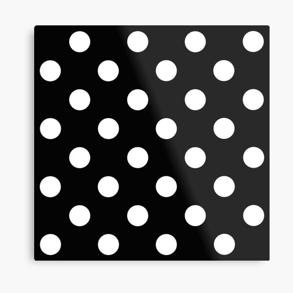 Black and White polka dot Metal Print