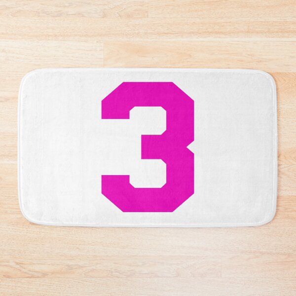 Item preview, Number 3, Pink three, Sports number 3 designed and sold by TheCultStuff.
