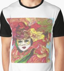 Autumn Flower Mask Graphic T-Shirt