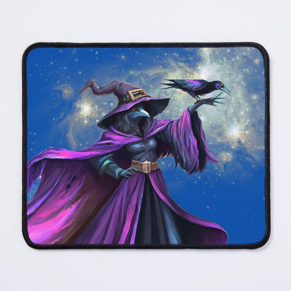 Item preview, Witch Raven casting a magical spell designed and sold by FlippinTurtles.