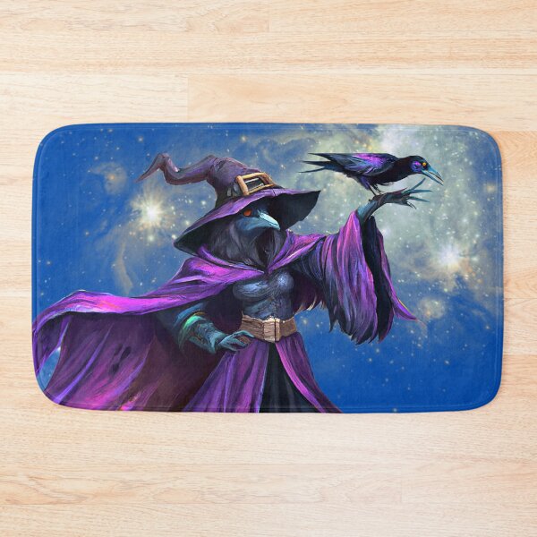 Item preview, Witch Raven casting a magical spell designed and sold by FlippinTurtles.