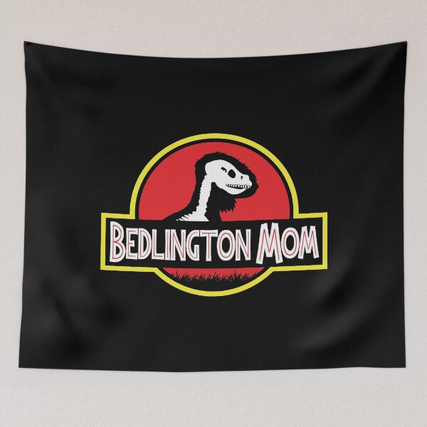 Item preview, (For Dark Background) Jurassic Bedlington Terrier Mom designed and sold by More Cute Dogs.