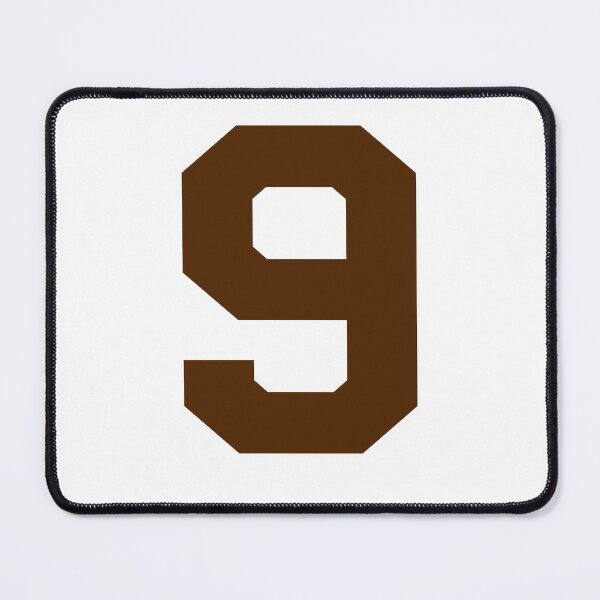 Item preview, Number 9, Brown nine, Sports number 9 designed and sold by TheCultStuff.