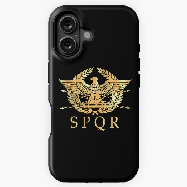 Item preview, Spqr roman empire standard eagle emblem vintage gold shield designed and sold by PATRICKLAPIERRE.