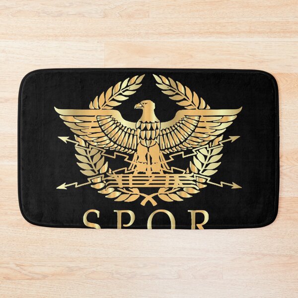 Item preview, Spqr roman empire standard eagle emblem vintage gold shield designed and sold by PATRICKLAPIERRE.