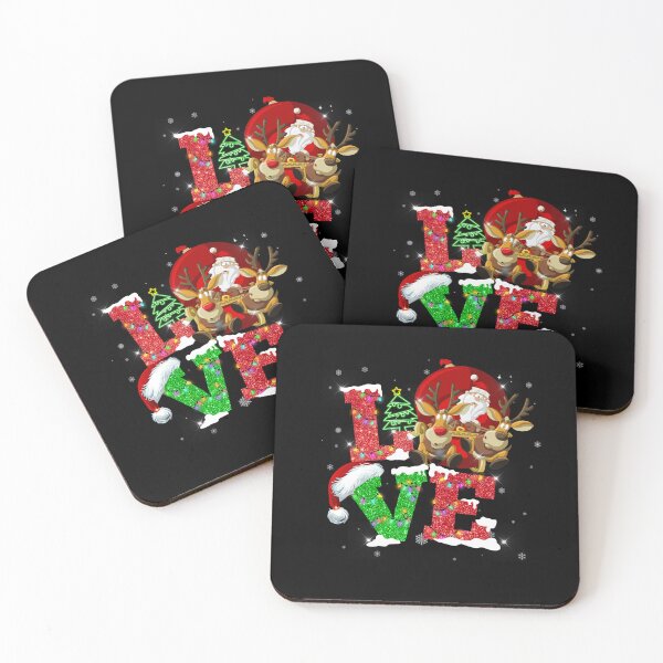 Item preview, Christmas Is The Season Of Love With Santa and Reindeer designed and sold by UnknownArtistt.
