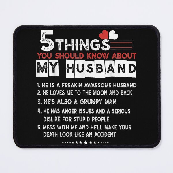 Item preview, 5 things you should know about my Husband designed and sold by sharonpdore.