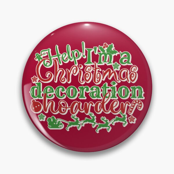 Item preview, Colourful Help! I'm A Christmas Decoration Hoarder, Cream Shadow Border designed and sold by TrulyEpoque.