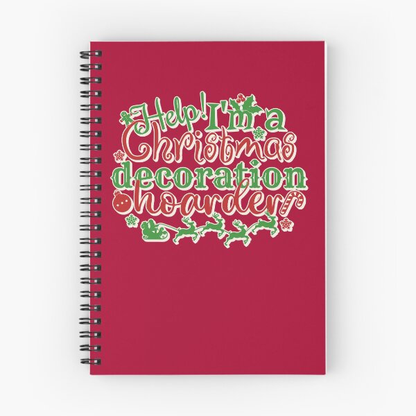 Item preview, Colourful Help! I'm A Christmas Decoration Hoarder, Cream Shadow Border designed and sold by TrulyEpoque.