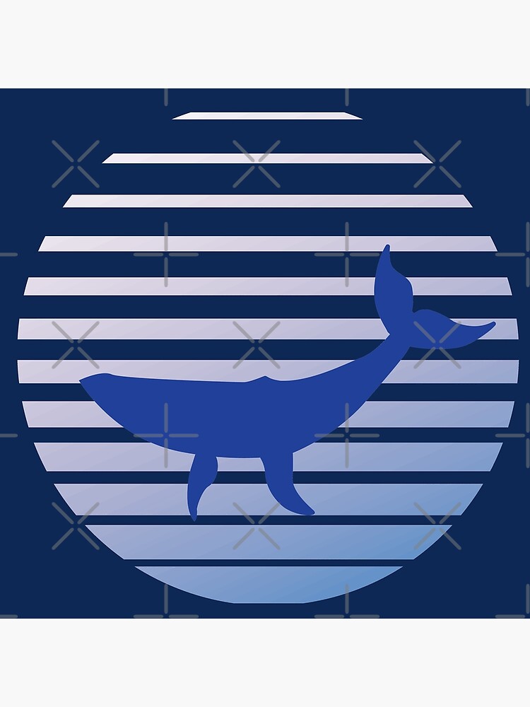 ocean-whale-lines-logo-poster-for-sale-by-skocartwork-redbubble
