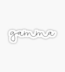 Gamma (blk script) Sticker