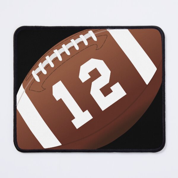 Item preview, American football ball number 12, twelve designed and sold by TheCultStuff.