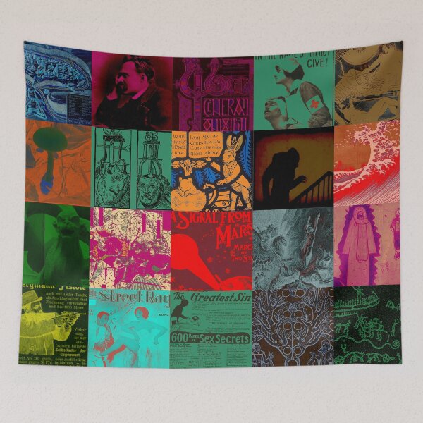 Item preview, psychedelic pop collage designed and sold by weirdove.