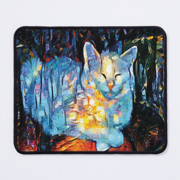 Item preview, White Cat Modern Art designed and sold by ThajaFloecky.