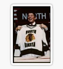 Reagan Fighting Sioux Jersey Sticker