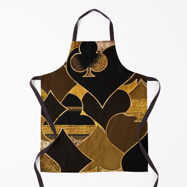 Item preview, Card Suit Symbols collage - Black And Gold textures designed and sold by k9printart.