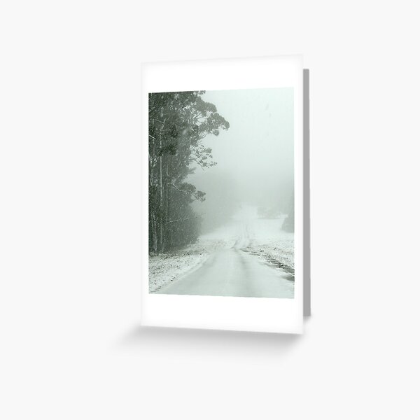 Snow on Mt Macedon Greeting Card