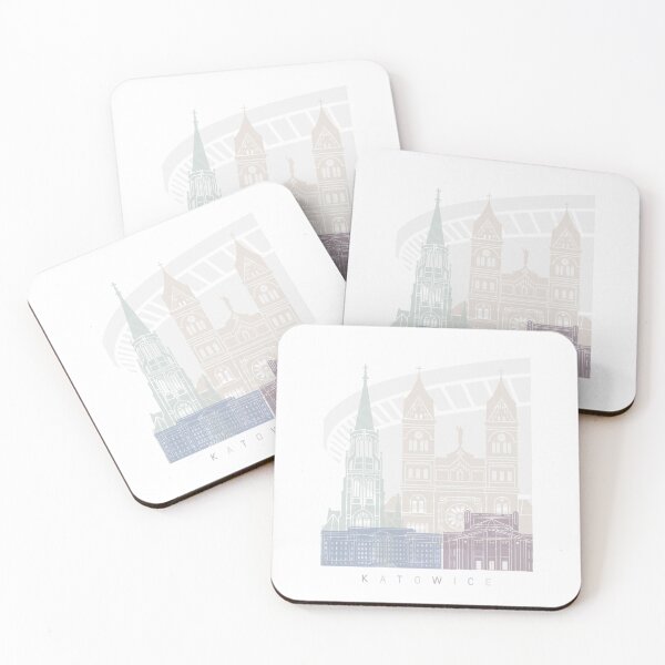 Item preview, KATOWICE SKYLINE POSTER PASTEL designed and sold by paulrommer.