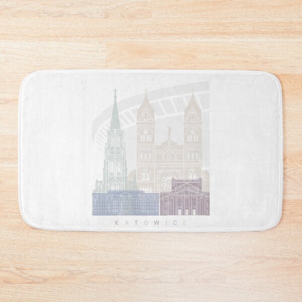 Item preview, KATOWICE SKYLINE POSTER PASTEL designed and sold by paulrommer.