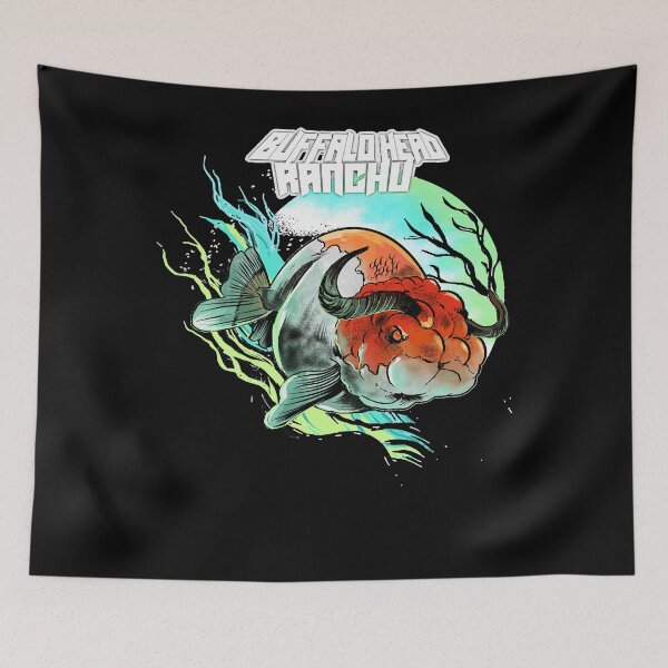 Item preview, Buffalo-Head-Funny-Ranchu-Sunset designed and sold by EleanorWilson.