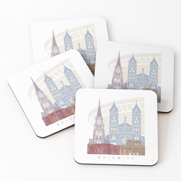 Item preview, KATOWICE SKYLINE POSTER PASTEL designed and sold by paulrommer.
