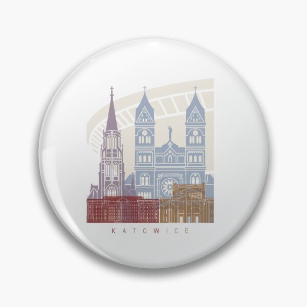 Item preview, KATOWICE SKYLINE POSTER PASTEL designed and sold by paulrommer.