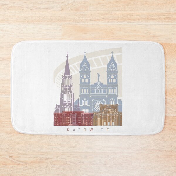 Item preview, KATOWICE SKYLINE POSTER PASTEL designed and sold by paulrommer.