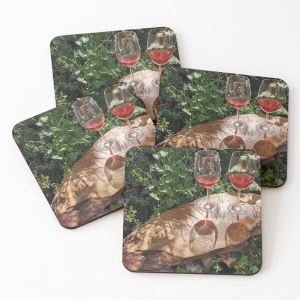 Item preview, Tree slice with wine glasses, wine tasting designed and sold by susannvoelske.