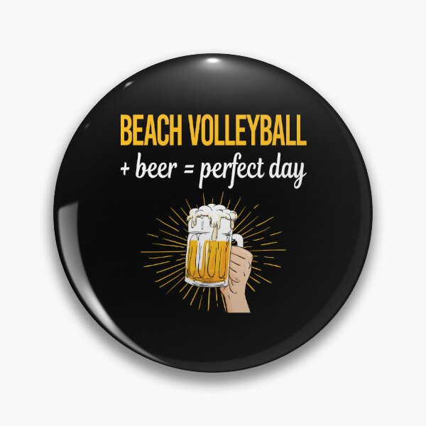 Item preview, Beer Perfect Day Beach Volleyball designed and sold by WigglesDailey.