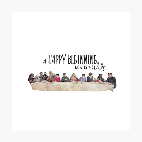 Once Upon a Time - Happy Beginning Dinner Photographic Print
