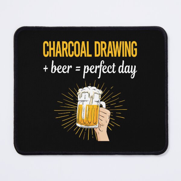 Item preview, Beer Perfect Day Charcoal Drawing designed and sold by WigglesDailey.