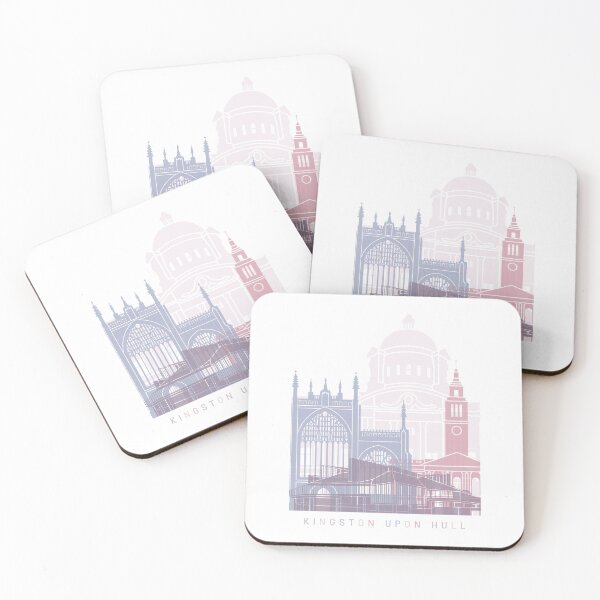 Item preview, KINGSTON UPON HULL SKYLINE POSTER PASTEL designed and sold by paulrommer.