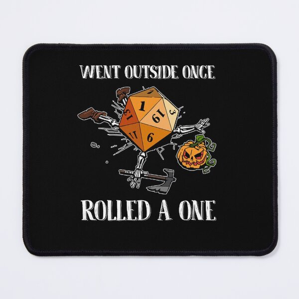 Item preview, Went outside once Rolled a one funny cute dice pumpkin vintage designed and sold by beckadamr.