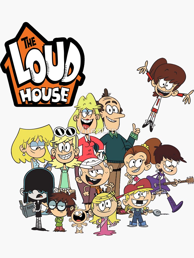 "The Loud House!" Sticker For Sale By VitezCrni | Redbubble