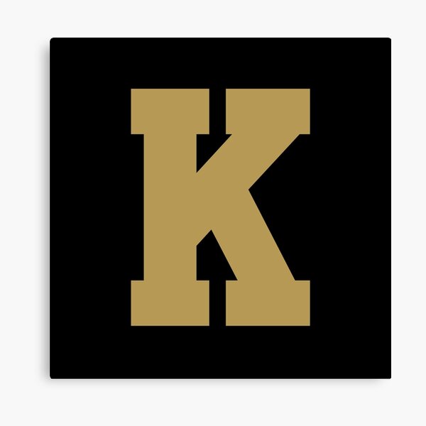 Item preview, Alphabet, Gold K, Sports letter K designed and sold by TheCultStuff.