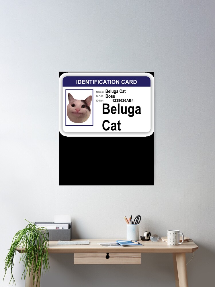 Beluga Cat Identification Card Shirt